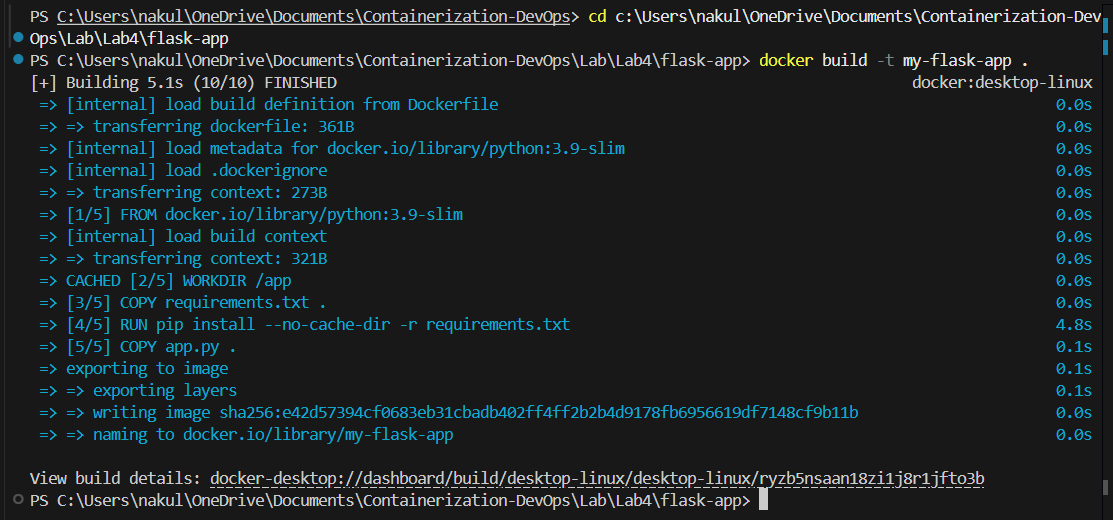 Building Flask Docker Image