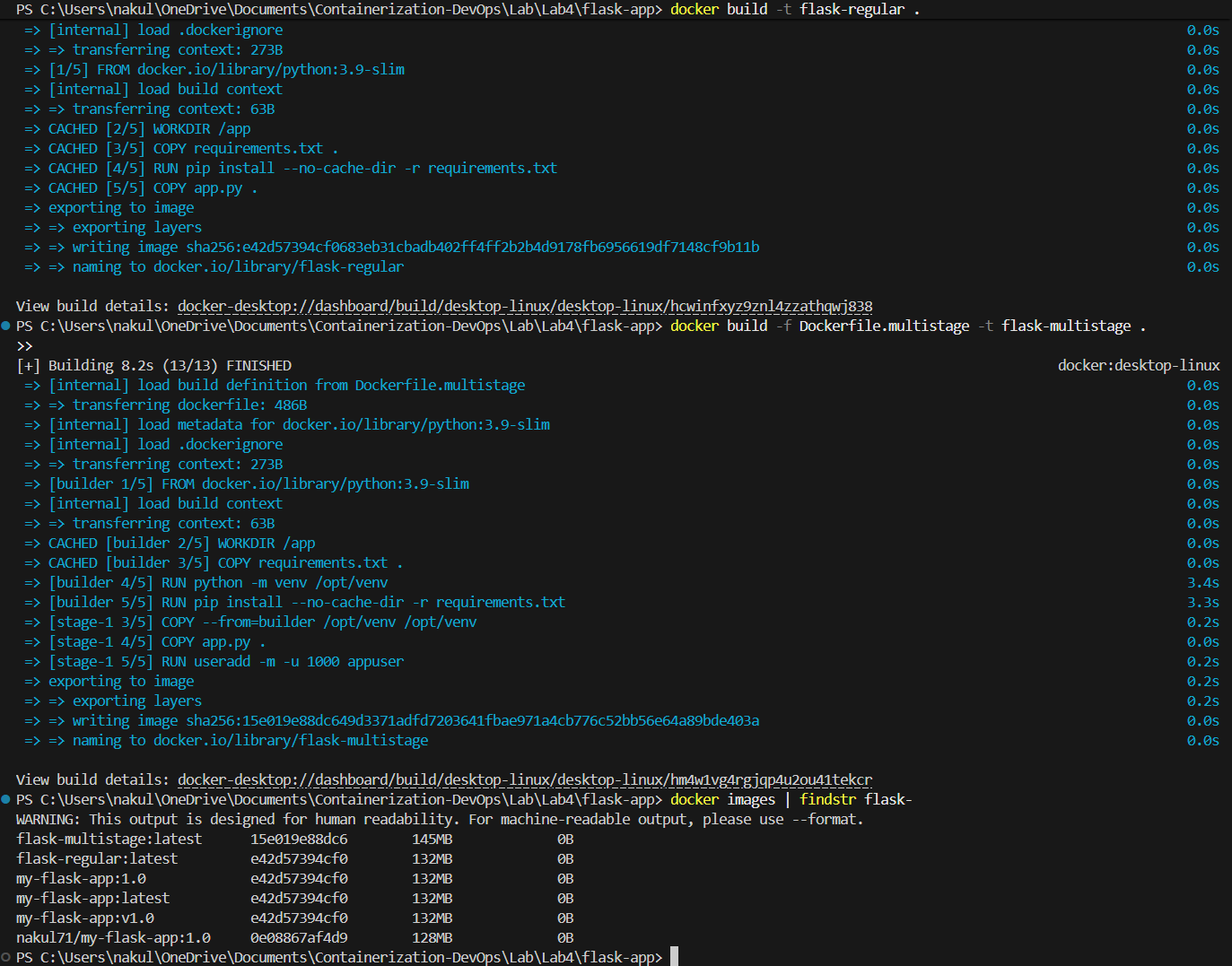 Multi-stage Build and Size Comparison
