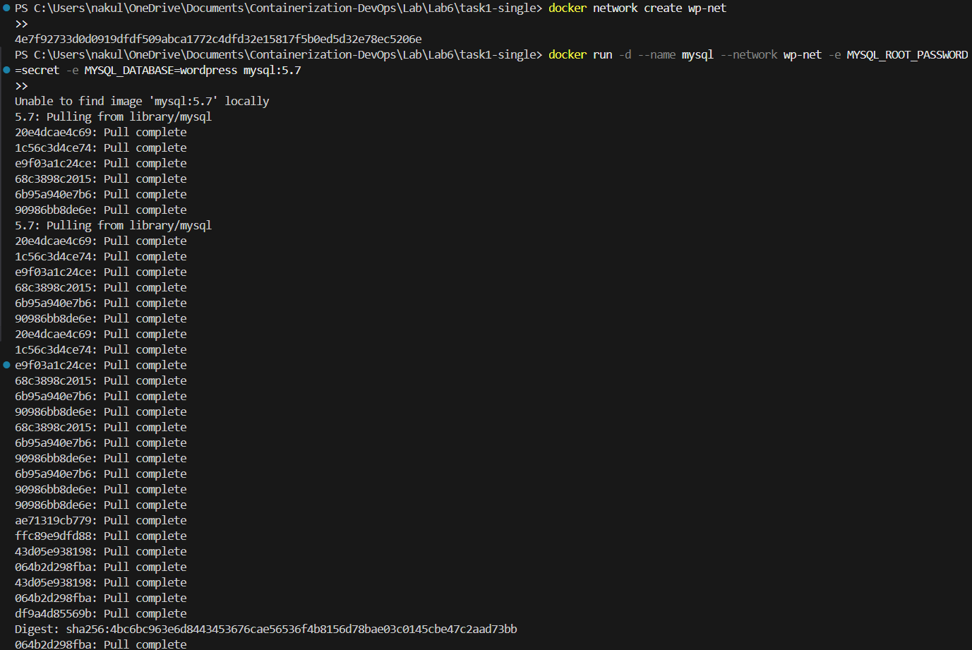 Manual Multi-Container Output 1