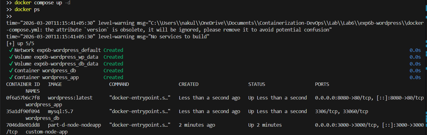 Running WordPress Stack