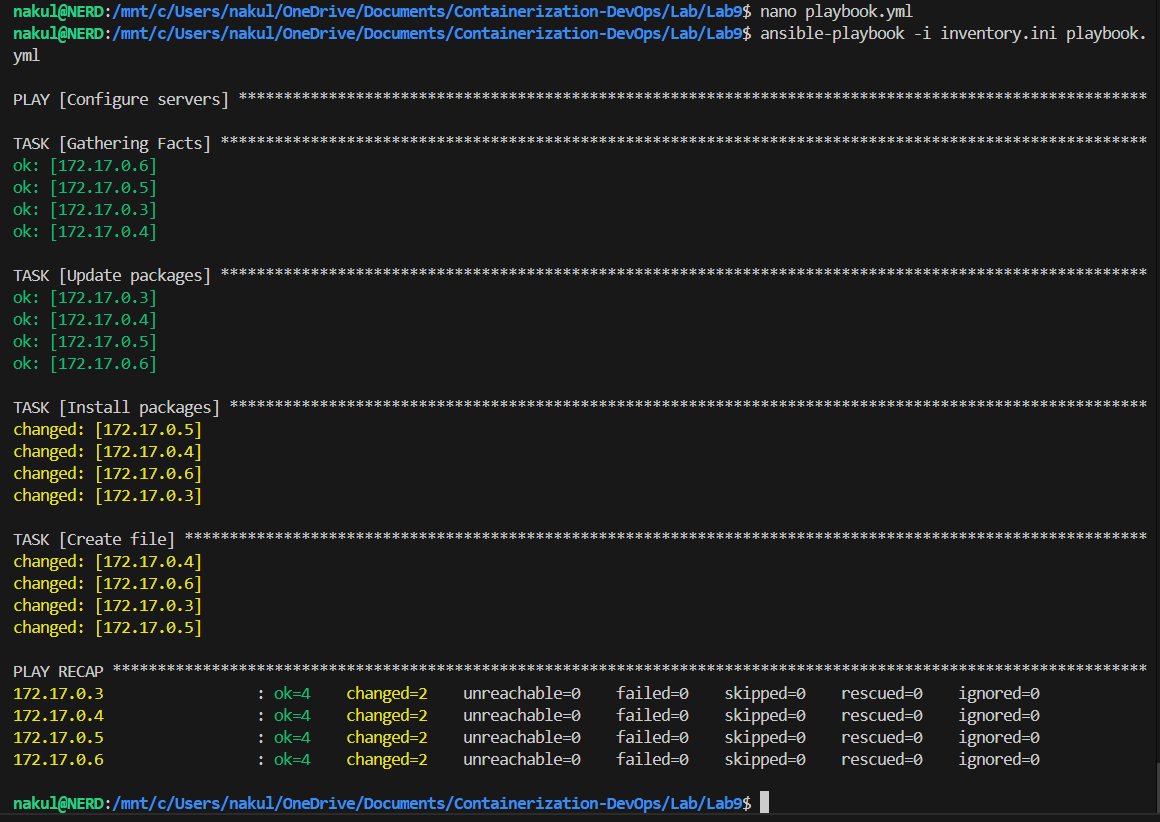 Playbook Deployment Output Playbook Execution Placeholder