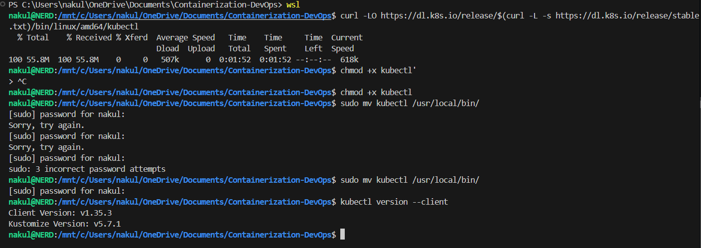 kubectl Installation