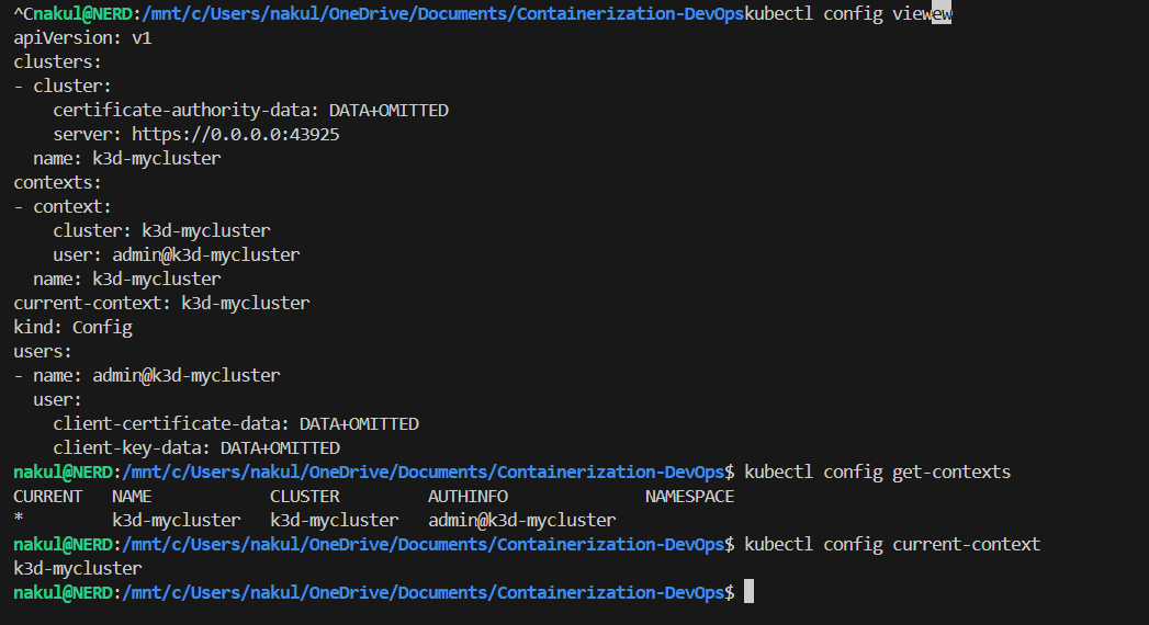 Kubeconfig Exploration