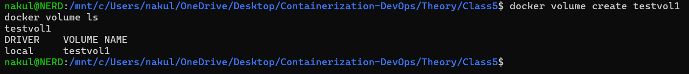 Step 2 -- Create Volume