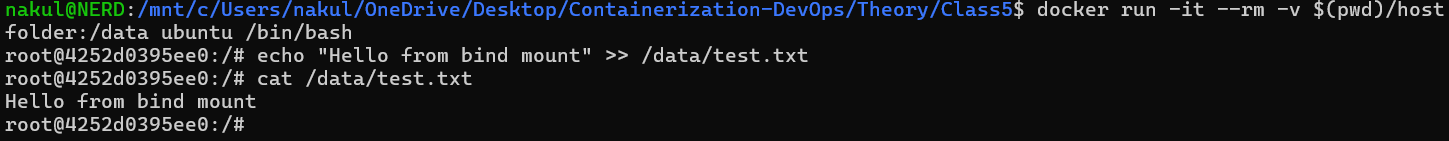 Step 7 -- Create myvolume